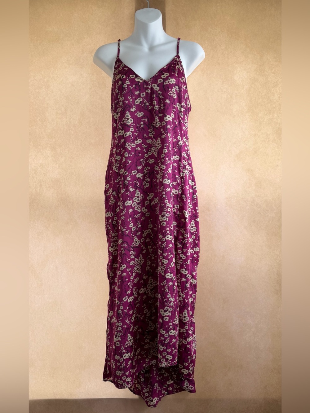Free People Magenta Floral Top